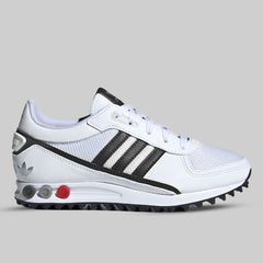 Adidas LA Leather Trainer Shoes Blue/Black/White