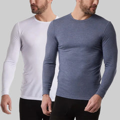 32 Degrees Men's Heat Layer Crew Neck T-Shirt (2-Pack)