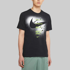 Nike M Nk Graphic Ss Tee Large Alphabet Printing Sports Short Sleeve Black