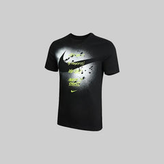 Nike M Nk Graphic Ss Tee Large Alphabet Printing Sports Short Sleeve Black