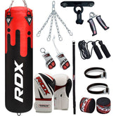 RDX F9 4ft / 5ft 13-in-1 Heavy Boxing Punch Bag & Gloves Set