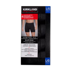 Kirkland Signature Men’s Supima Cotton Boxer Briefs – 4-Pack