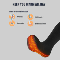 Unisex Electric Heated Socks with Rechargeable Battery