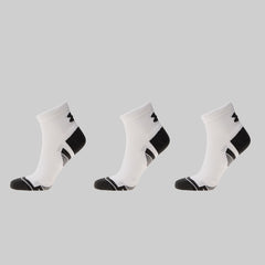 Under Armour UA Performance Tech Pro No-Show Socks 6-Pack (White/Black)