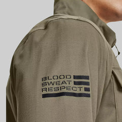 Under Armour Project Rock Herren-Jacke mit durchgehendem Reißverschluss und gewebter Schicht