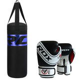 RDX J13 Junior 2ft Punch Bag and Gloves Set