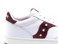 Saucony Jazz Court Sneaker White Red Leather Trainers