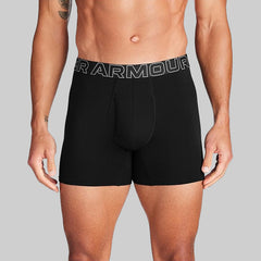 Under Armour 3-Pack Performance Cotton Boxer Briefs for Men – 6" Inseam