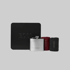 Hugo Boss Geschenkset – Flachmann & 2 Paar Socken