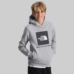 The North Face Boys' Gray Teens Box Pullover Hoodie