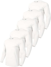 Boyzn Herren-T-Shirts aus Baumwolle mit Rundhalsausschnitt – 3/4-Pack, kurz- und langärmlig