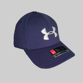 Under Armour Men's Blitzing Stretch Fit Cap, Academy/White, Large/X-Large