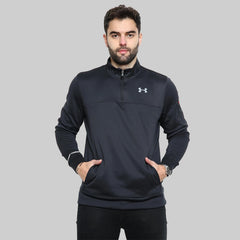 Under Armour Men’s Black Fleece Quarter-Zip Training Track Top