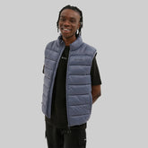 Nicce Mens Skyline Gilet Sleeveless Jacket – Smoke Blue - Madi International