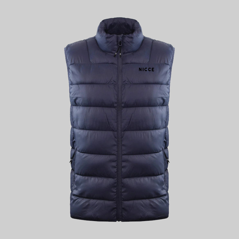 Nicce Mens Skyline Gilet Sleeveless Jacket – Smoke Blue - Madi International