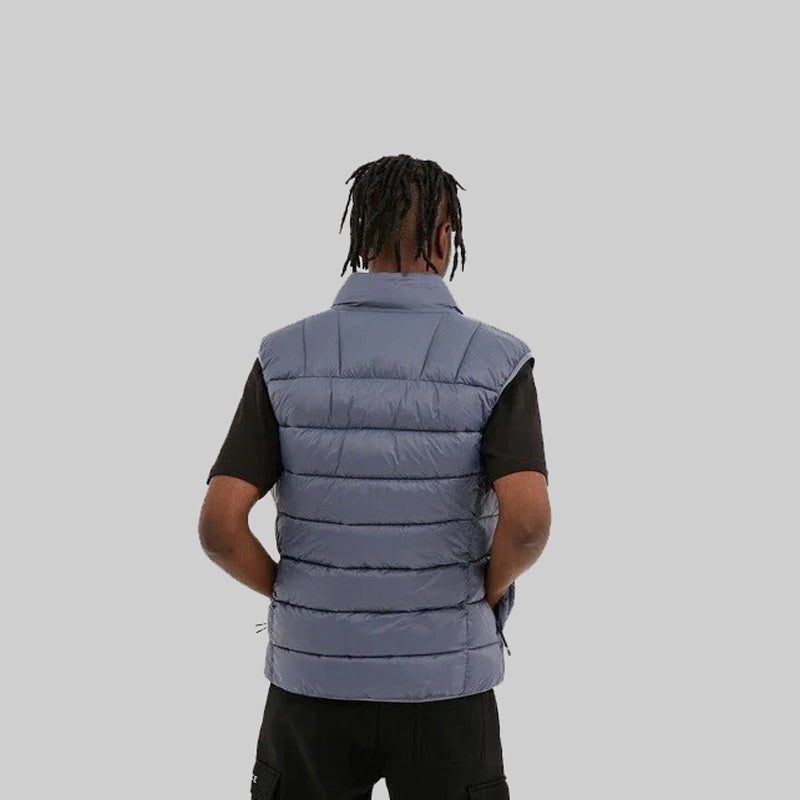 Nicce Mens Skyline Gilet Sleeveless Jacket – Smoke Blue - Madi International