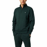 Jack Wills Men's Barchester 1/4 Zip Sweatshirt in Slate Green