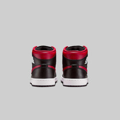 Nike Air Jordan Men's Retro 1 Mid Casual Shoes - Black/Red