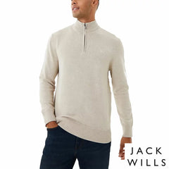 Jack Wills Men’s Funnel Neck ½ Zip Sweater