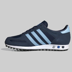 Adidas LA Leather Trainer Shoes Blue/Black/White