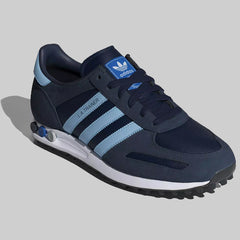 Adidas LA Leather Trainer Shoes Blue/Black/White