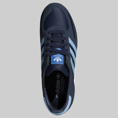 Adidas LA Leather Trainer Shoes Blue/Black/White