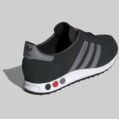 Adidas LA Leather Trainer Shoes Blue/Black/White