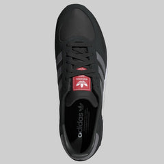 Adidas LA Leather Trainer Shoes Blue/Black/White