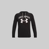 Under Armour Men’s Ua Rival Terry Big Logo Black Sports Hoodie