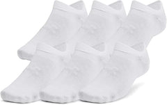 Under Armour Women’s & Unisex No-Show Socks (6-Pack)