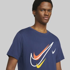 Nike Sportswear Men's Multi Swoosh Graphic Fleece Tracksuit – Navy Blue