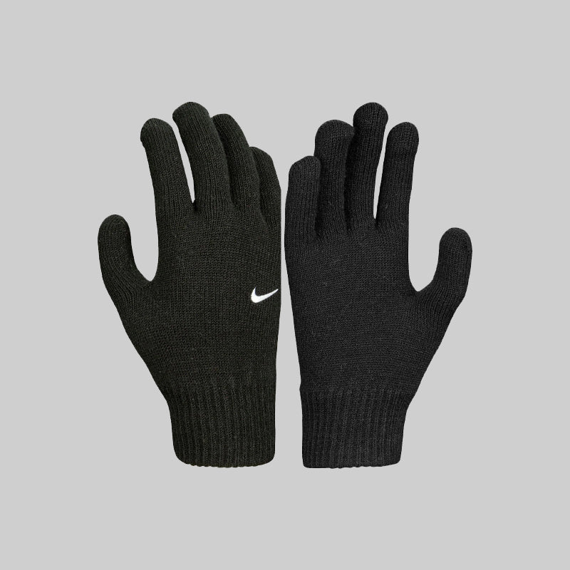 Nike Unisex Knit Gloves Swoosh Warm Gloves Black