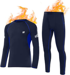 Thermal Underwear Set for Men – Cozy Breathable Long Johns Base Layer for Winter Sports
