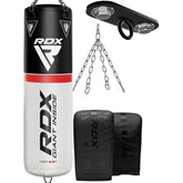 RDX X3 4ft 4-in-1 Punch Bag with Gloves & Ceiling Hook Set