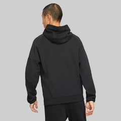 Nike Fleece Woven Full Zip Hoodie - Black
