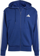 Adidas Essentials Three Stripes French Terry Full-Zip Hoodie for Men