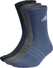 Adidas Unisex Cushioned Crew Socks – 3-Pair Pack