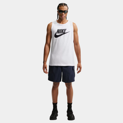 Nike Men's Sportswear Futura Logo Tank Top - White/Black