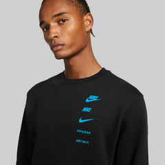 Nike Multi-Logo Men’s Fleece Crewneck Tracksuit