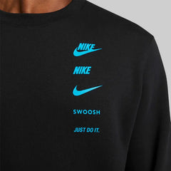 Nike Multi-Logo Men’s Fleece Crewneck Tracksuit