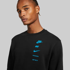 Nike Multi-Logo Men’s Fleece Crewneck Tracksuit