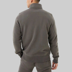 Jack Wills Men's Barchester 1/4 Zip Sweatshirt in Slate Green