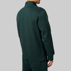 Jack Wills Men's Barchester 1/4 Zip Sweatshirt in Slate Green