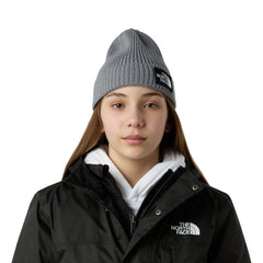 The North Face Logo Box Cuffed Recycled Kids Beanie