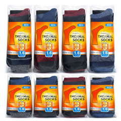 Men’s Extra-Warm Thermal Double-Layer Socks Pack of 6