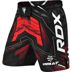 RDX IMMAF Approved MMA Fight & Training Shorts – Red