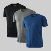 HOPLYNN Men’s Dry-Fit Pack 3 Running Shirts
