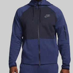 Nike Fleece Full Zip Hoodie - Dark Blue