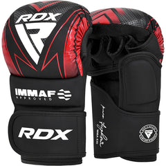 RDX IMMAF Approved Shooter Grappling Gloves – Red