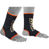 RDX AB Black & Orange Ankle Support Sprain Protection Compression Sleeve OEKO-TEX® Standard 100 certified